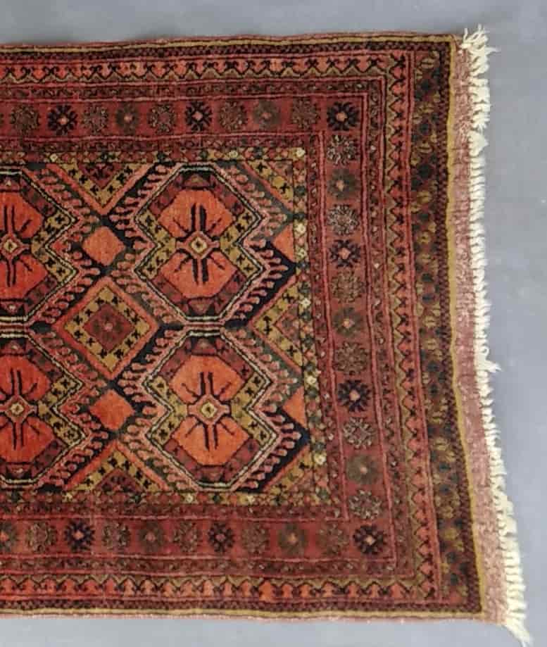 Vintage Hand Made Small Wool Rug